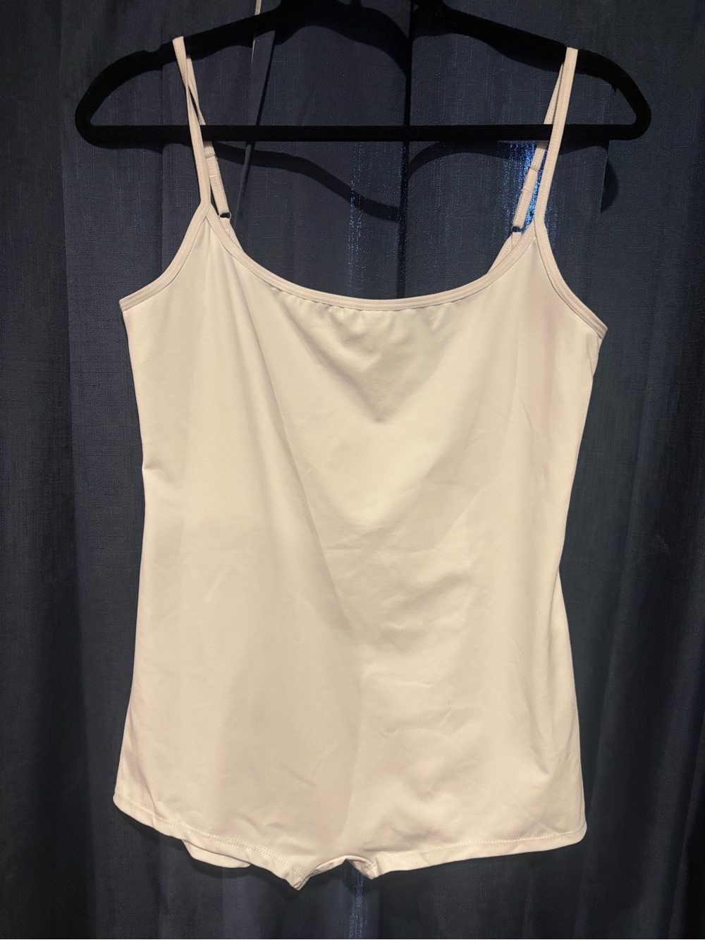 Anthropologie White Slim Adjustable-Strap Bodysuit